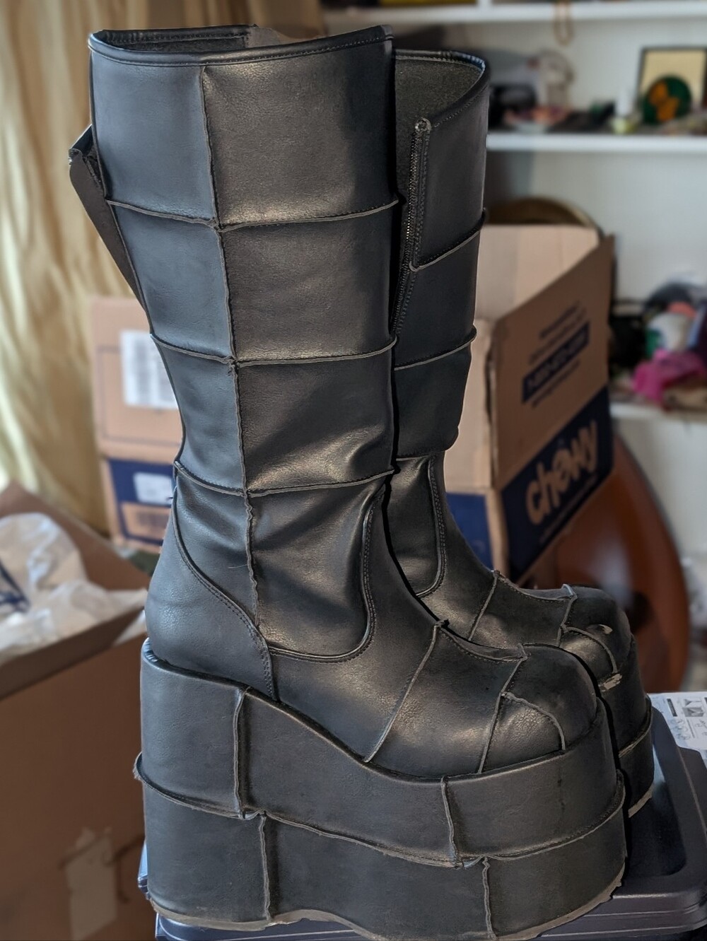 🖤 Authentic Demonia Stack-301 Platform Boots 🖤Men's Size 10